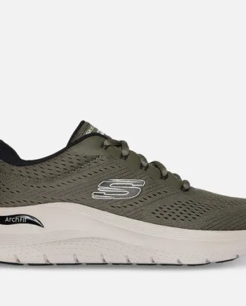 Skechers Arch Fit 1164 Olive – Komfortable Sneakers Tilbud