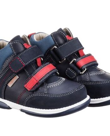 Memo Polo Sneakers til Børn – Mørkeblå med Velcro