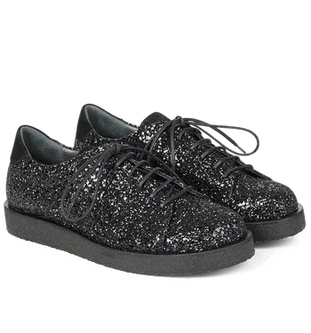 Angulus Glitter Sneakers i Sort – Uimodståeligt Tilbud!