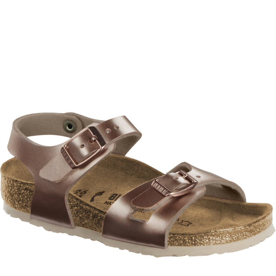 Rosa Rio Sandaler – Komfortable Metallic Kobber til Sommeren