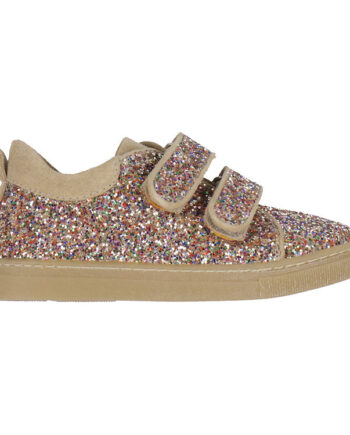 Beige Angulus Sneakers med Glitter – Fantastisk Tilbud!