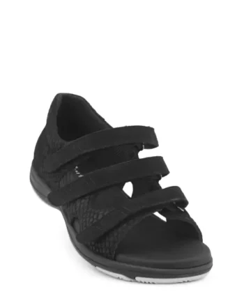 Komfortable sorte sandaler til kvinder – Elegance til hverdag!