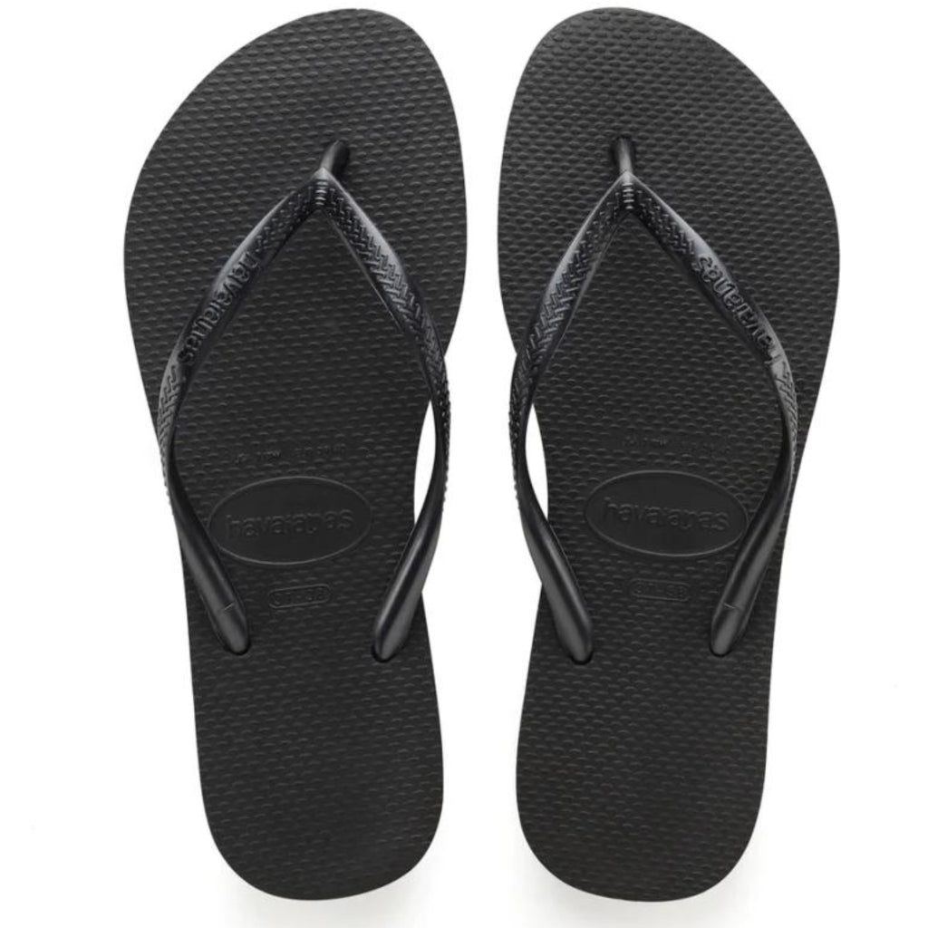 Sort Havaianas Slippers Slim 4000030 Black0090 - Havaianas Skosh - 7890732316486