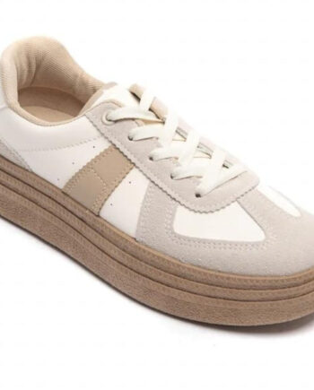 Khaki Loa Dame Sneakers 7590 - Shoes Skosh  - 5715406537849