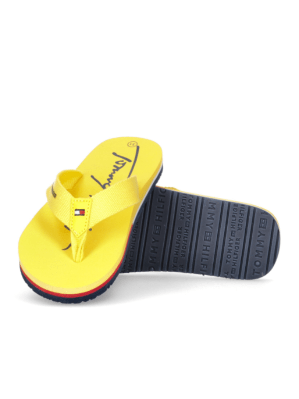 Gul Tommy Hilfiger Flip Flop Badesandaler Yellow Badesandal Legekammeraten - Skosh