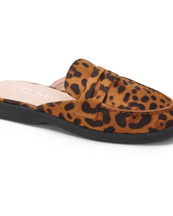 Leopard Adeline Dame Loafers 628 - Shoes Skosh  - 5715406781914