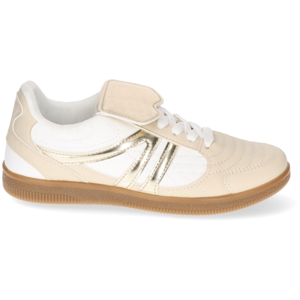 Beige Claudia Dame Sneakers 1197 - Shoes Skosh - 5715406758923