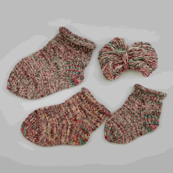 Kort Børnesok Med Rib Hæl - Nordic Yarn Lab Skosh