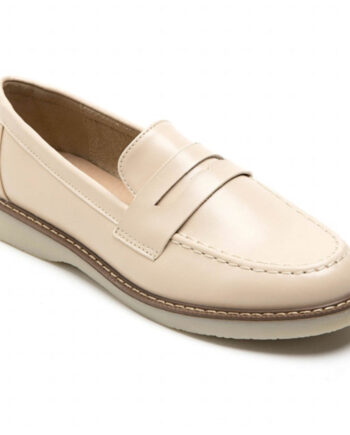 Beige Josefine Dame Loafers 7232 - Shoes Skosh  - 5715406398280