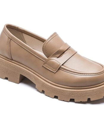 Amanda Dame Loafers Vg278 Kaki - Shoes Skosh  - 5715406503950