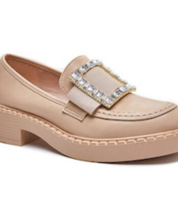 Nelly Dame Loafers 2371 Kaki - Shoes Skosh  - 5711614932131