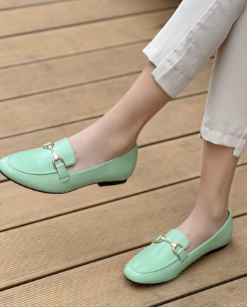 Grøn Silia Dame Loafers 327 Green - Shoes Skosh  - 5711614937082