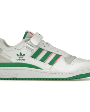 Hvid Adidas Forum Low White Green Lucid Pink - Adidas Skosh