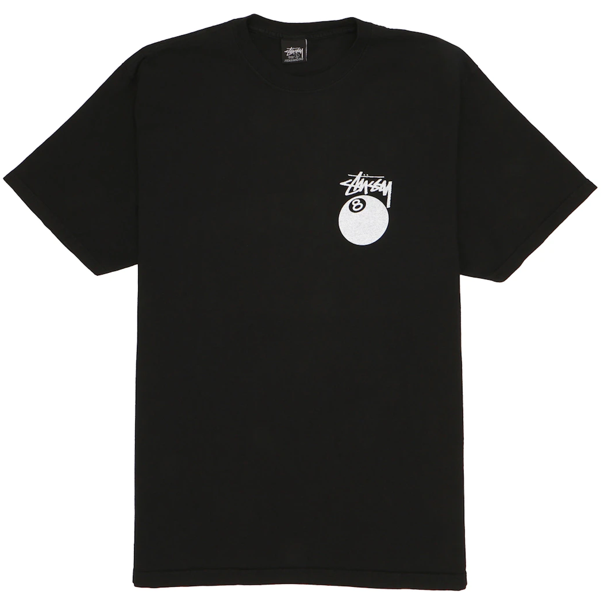 Sort Stussy Tee 8ball Black - Stussy Skosh