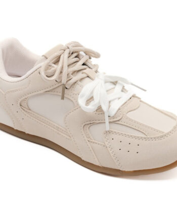 Beige Beatrice Dame Sneakers 6506 - Shoes Skosh  - 5715406758428