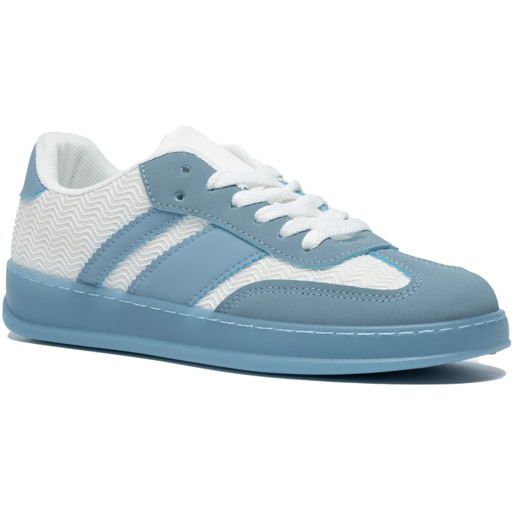 Blå Caroline Dame Sneakers 1208 Blue - Shoes Skosh - 5715406759562