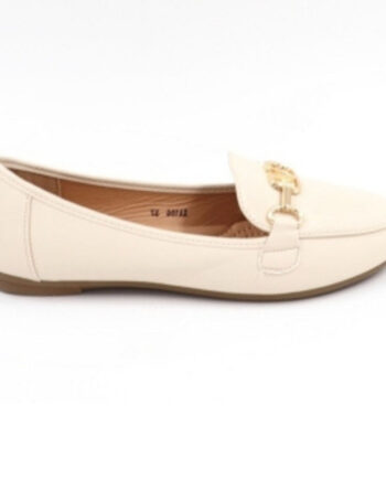 Beige Clara Loafers Xa100 - Shoes Skosh  - 5715406021744