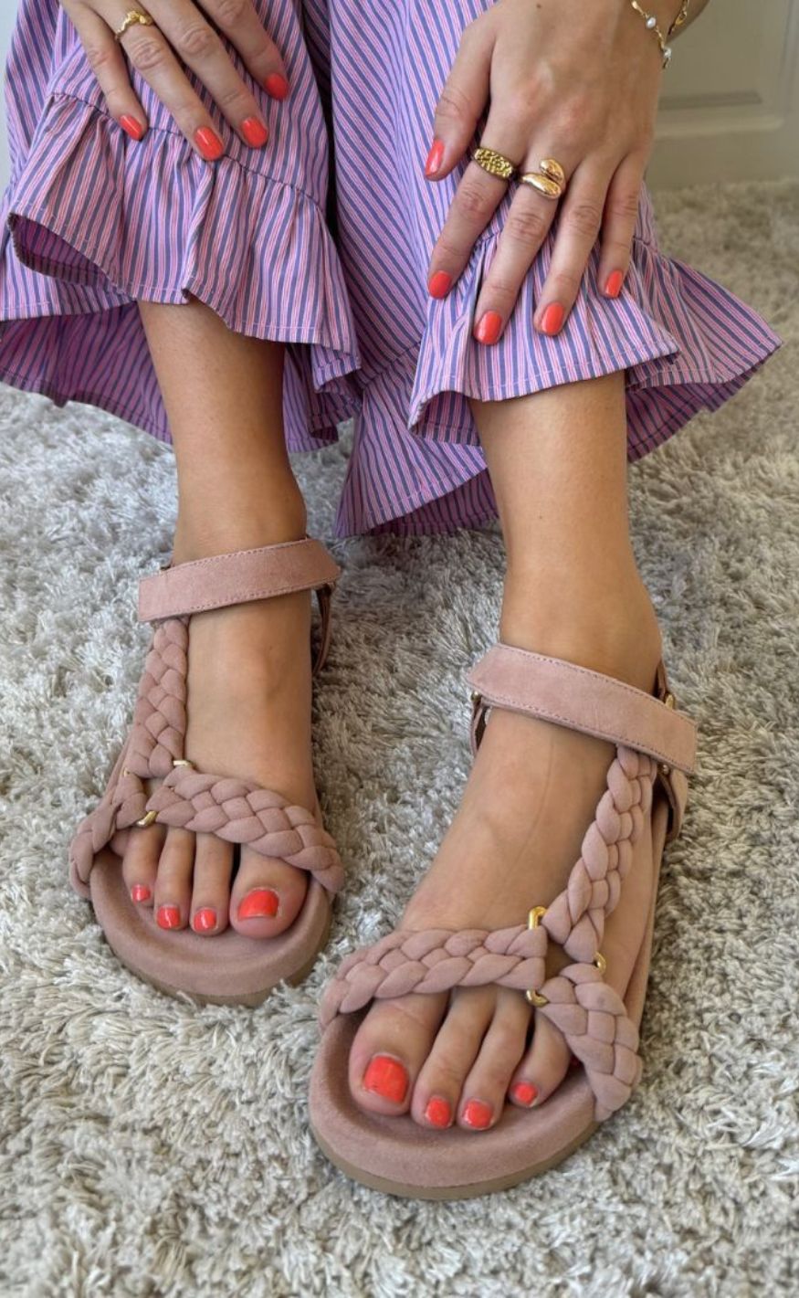 Papaya Copenhagen Shoes Sandaler Beach Suede - Skosh - 5715334609359