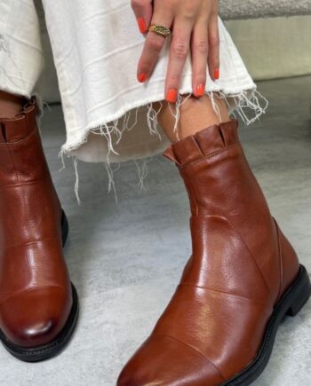 0241 COGNAC Copenhagen Shoes Støvle Margaret Cognac - Skosh  - 5715334557582