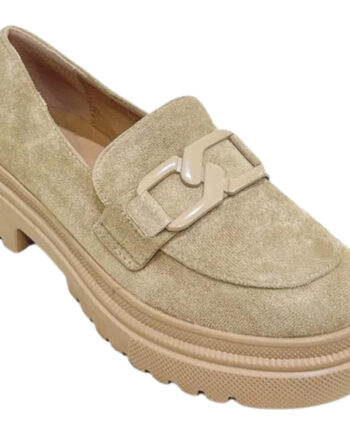 Mette Dame Loafers Hx21 Kaki - Shoes Skosh  - 5715406499642