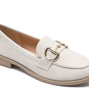 Beige Jessy Dame Loafers Vg261 - Shoes Skosh  - 5715406511733