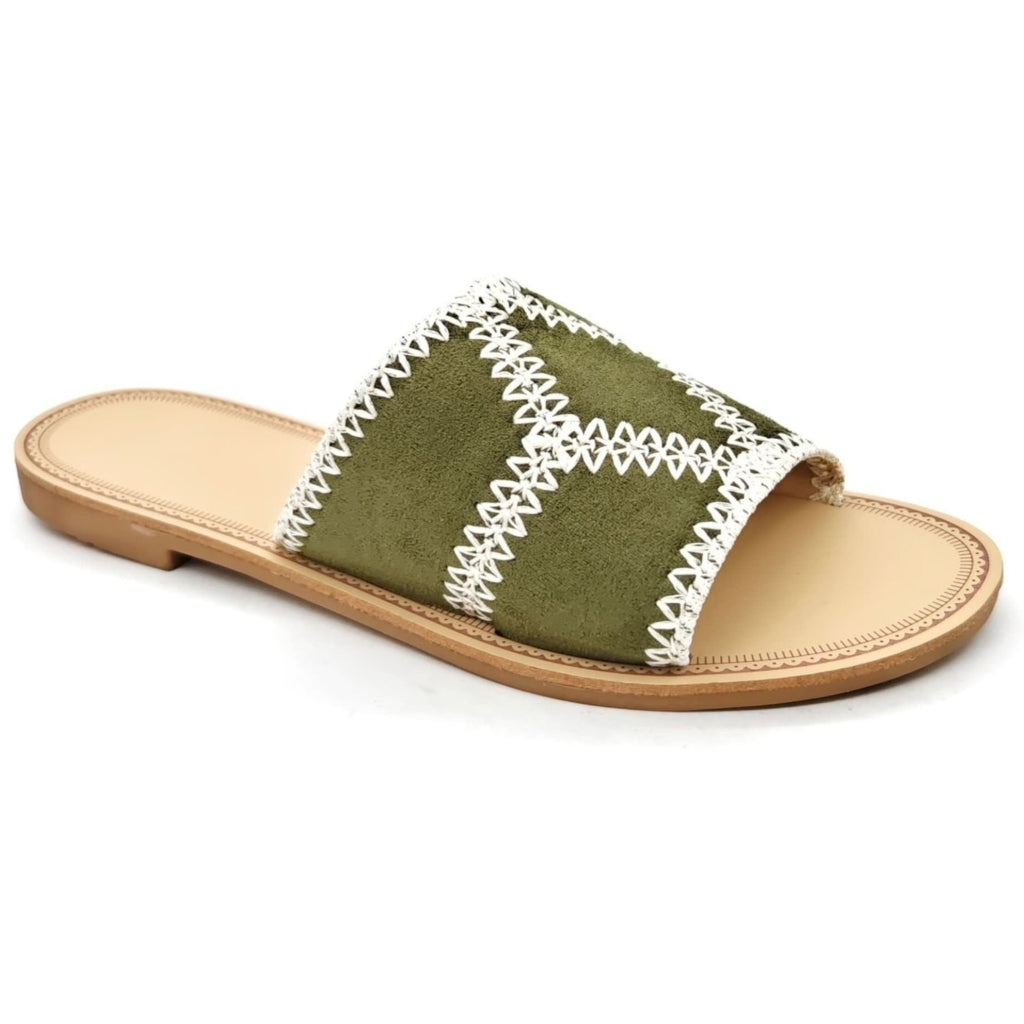 Grøn Emilie Dame Sandaler Dm429 Green - Shoes Skosh - 5715406799483