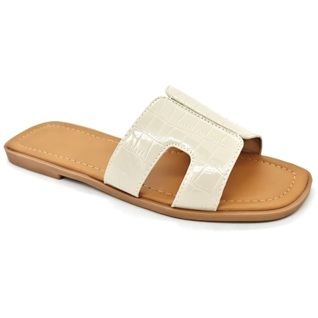 Beige Georgine Dame Sandaler Dm461 - Shoes Skosh - 5715406746968