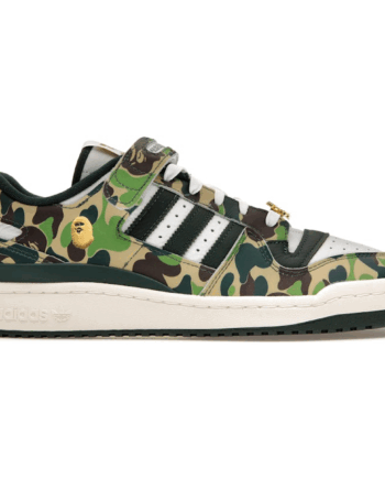 Grøn Adidas Forum Low Bape 30th Anniversary Green Camo - Adidas Skosh  - 4066754425359