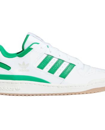 Hvid Adidas Forum Low Cloud White Green - Adidas Skosh