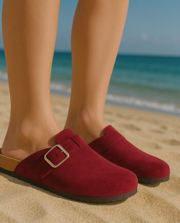 Isabella Dame Sandaler Dm405 Bordeaux - Shoes Skosh  - 5715406734989