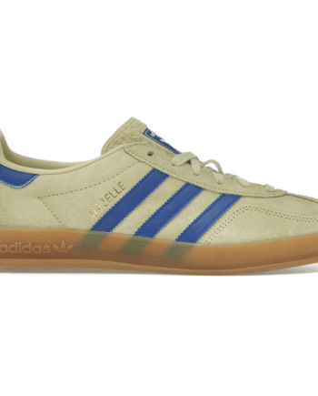Gul Adidas Gazelle Indoor Powder Yellow Royal Blue - Adidas Skosh  - 4067888304602