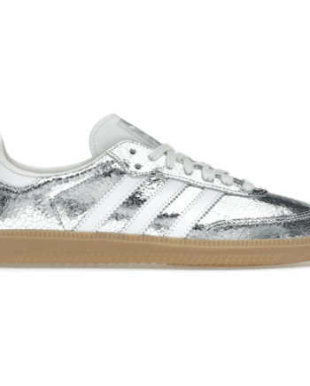 Adidas Samba Silver Metallic Cracked Leather - Adidas Skosh  - 4067904504665