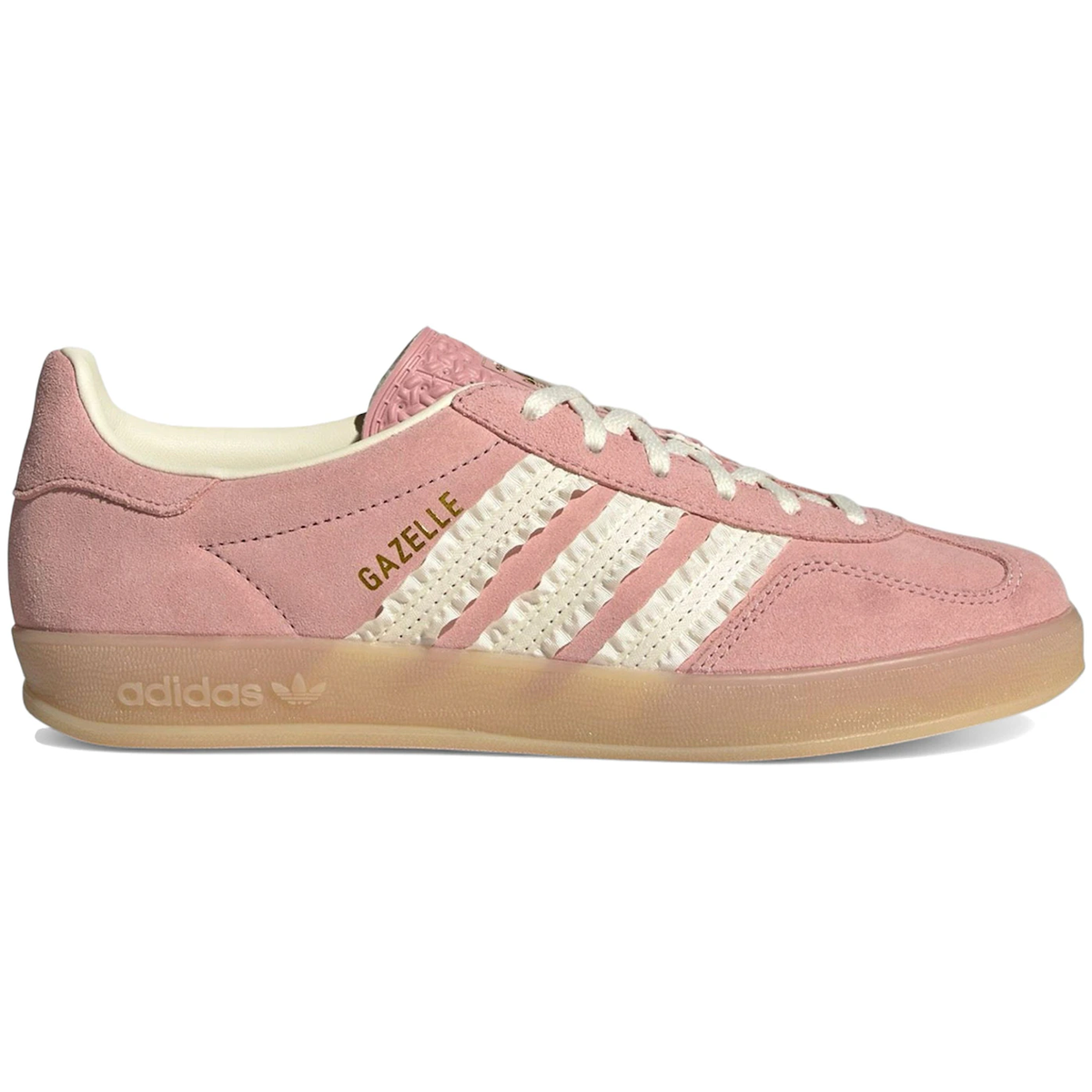 Hvid Adidas Gazelle Indoor Wonder Mauve Crew White - Adidas Skosh