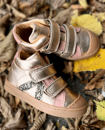 Babybotte Katalina Velcro Sneakers Rosegold - Babybotte Skosh