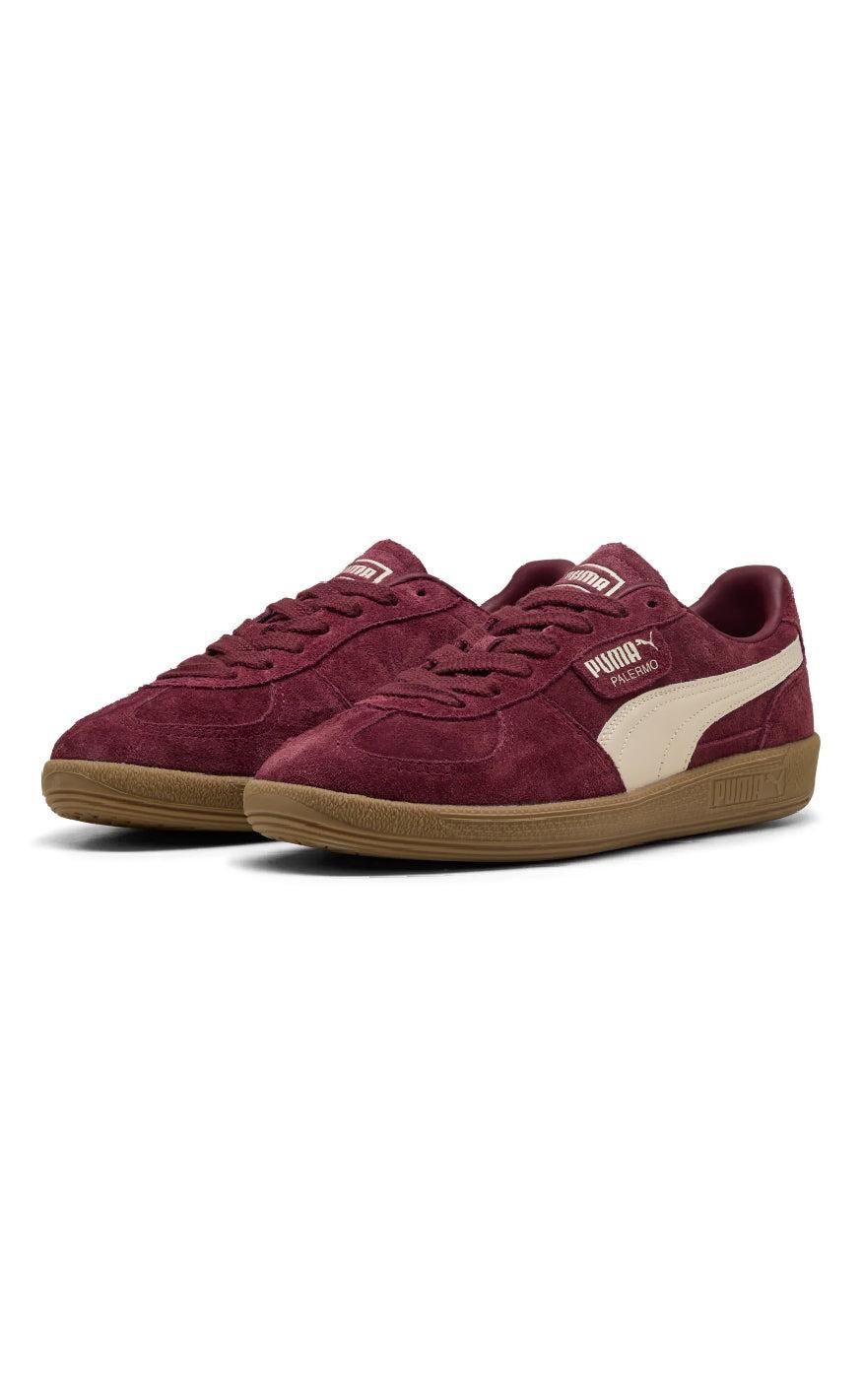 Rød Puma Sneakers Palermo Ruby Shimmer Alpine Snow - Puma Skosh - 4069157105606