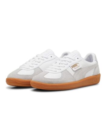 Hvid Puma Sneakers Palermo White Glacial Gray Gum - Puma Skosh  - 4067979539203
