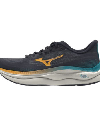 Løbesko Mizuno Wave Sky Baritone Blue Citrus Capri Breeze - Mizuno Skosh
