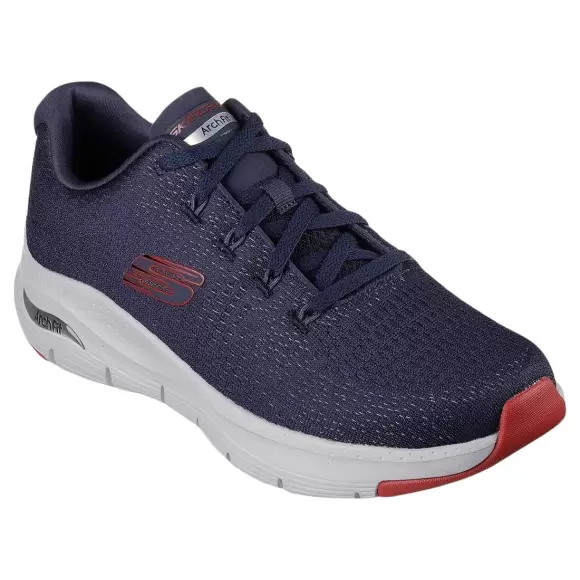 NAVY RED Skechers Arch Fit Takar 232601 Nvrd - Skechers Skosh - 196989026046